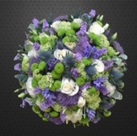 Blue and Lime posy (Ref P219)